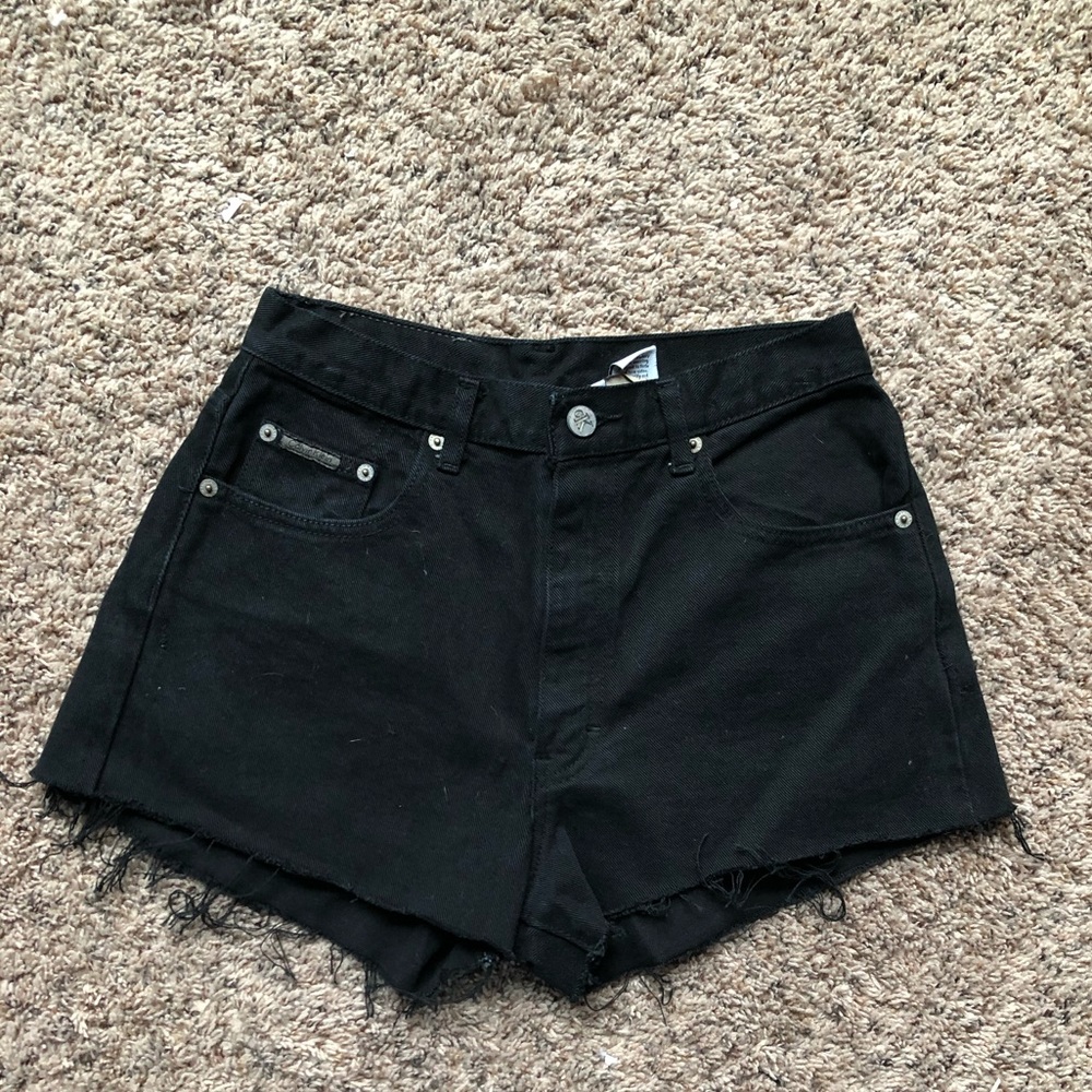 Calvin Klein black Jean shorts